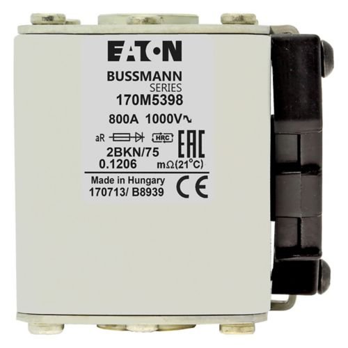 Eaton Bussmann 170M5398 800A 1000V AC aR High-Speed Fuse