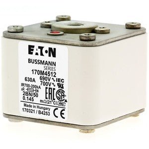 Eaton Bussmann 170M5412 630A 690V AC aR High-Speed Fuse