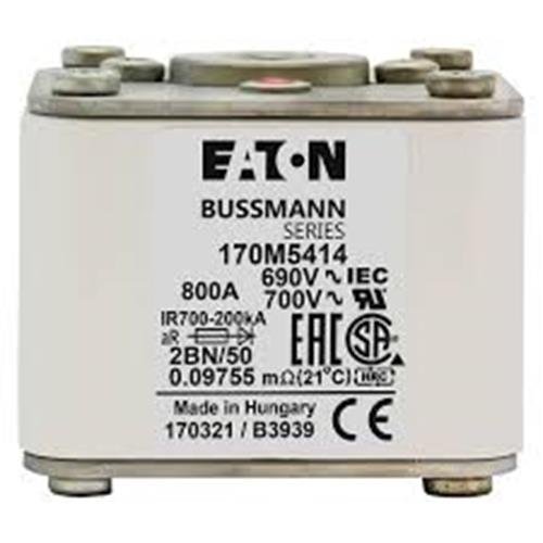 Eaton Bussmann 170M5414 800A 690V AC aR High-Speed Fuse