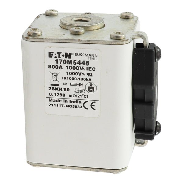 Eaton Bussmann 170M5448 800A 1000V AC aR High-Speed Fuse