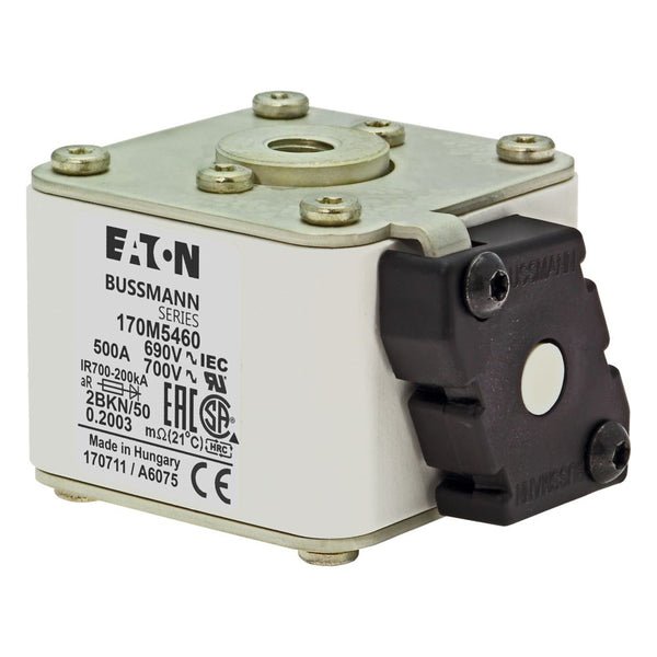 Eaton Bussmann 170M5460 500A 690V AC aR High-Speed Fuse