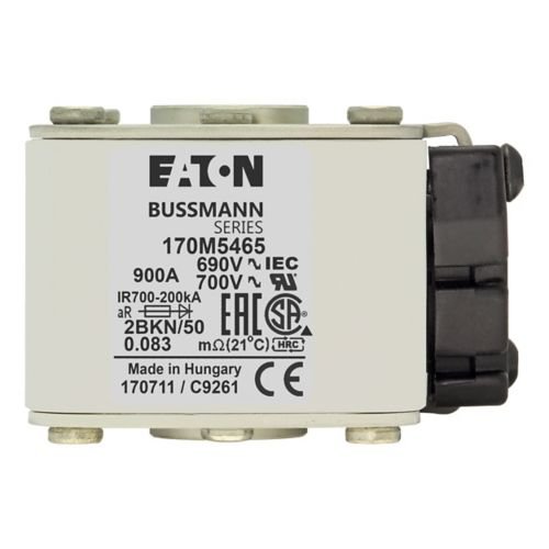 Eaton Bussmann 170M5465 900A 690V AC aR High-Speed Fuse