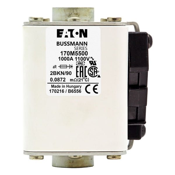 Eaton Bussmann 170M5500 1000A 1100V AC aR High-Speed Fuse