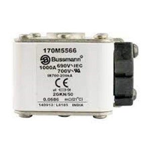 Eaton Bussmann 170M5566 1000A 690V AC aR High-Speed Fuse
