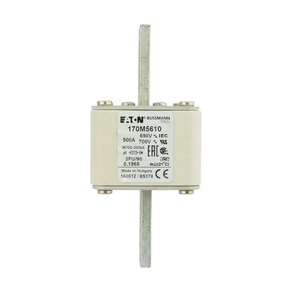 Eaton Bussmann 170M5610 500A 690V AC aR High-Speed Fuse
