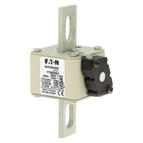 Eaton Bussmann 170M5664 800A 690V AC aR High-Speed Fuse