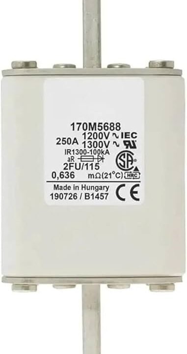 Eaton Bussmann 170M5688 250A 1250V AC aR High-Speed Fuse