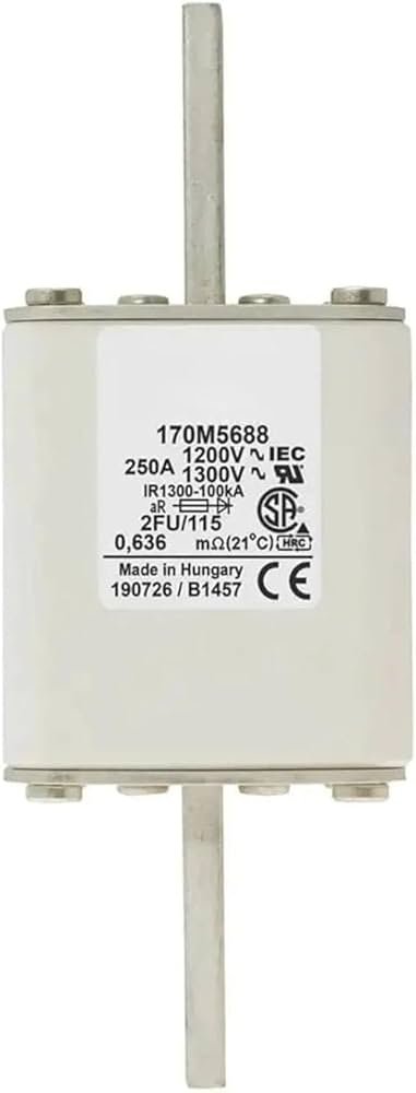 Eaton Bussmann 170M5688 250A 1250V AC aR High-Speed Fuse