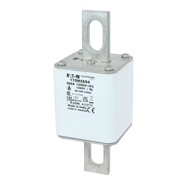 Eaton Bussmann 170M5694 500A 1250V AC aR High-Speed Fuse