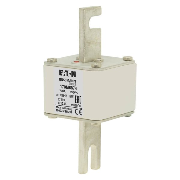Eaton Bussmann 170M5874 700A 690V AC aR High-Speed Fuse