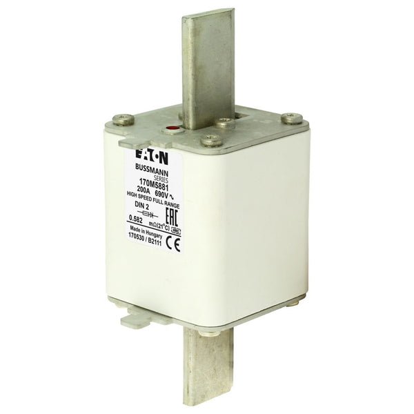 Eaton Bussmann 170M5881 200A 690V AC gR High-Speed Fuse