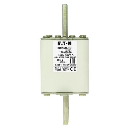 Eaton Bussmann 170M5886 450A 690V AC gR High-Speed Fuse