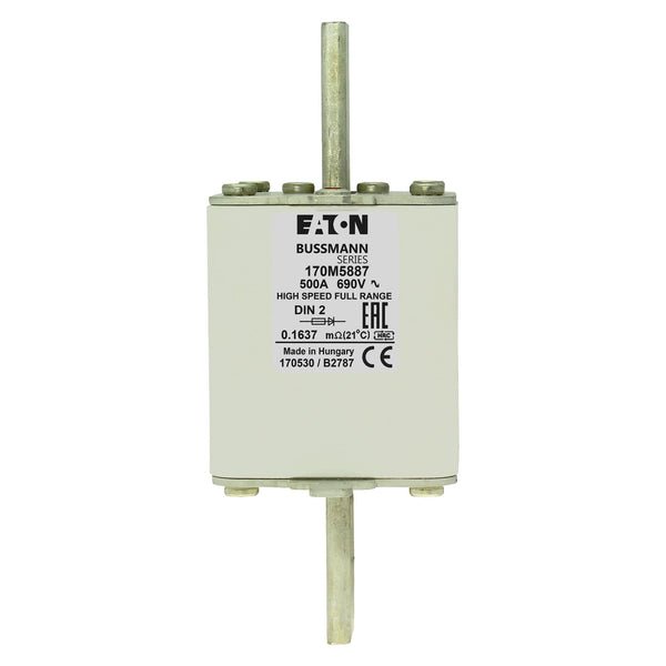 Eaton Bussmann 170M5887 500A 690V AC gR High-Speed Fuse