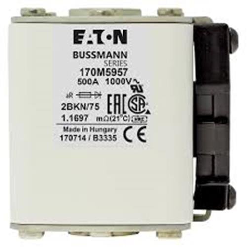Eaton Bussmann 170M5957 500A 1000V AC aR High-Speed Fuse