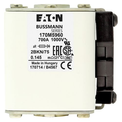 Eaton Bussmann 170M5960 700A 1000V AC aR High-Speed Fuse