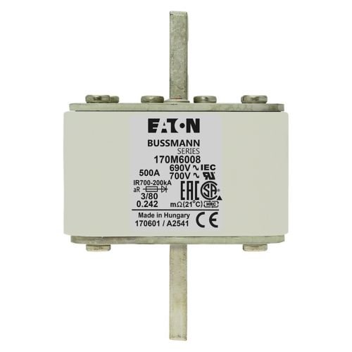 Bussmann 170M6008 500A 690V AC 170M high-speed square-body fuse