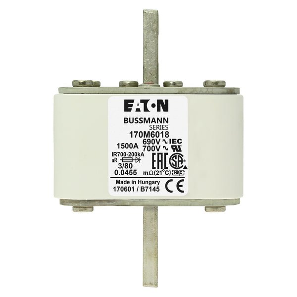 Bussmann 170M6018 1500A 690V AC 170M high-speed square-body fuse
