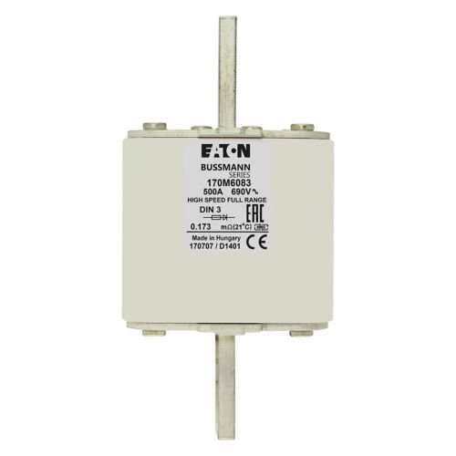 Eaton Bussmann 170M6083 500A 690V AC gR High-Speed Fuse