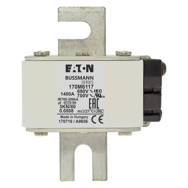 Bussmann 170M6117 1400A 690V AC 170M high-speed square-body fuse