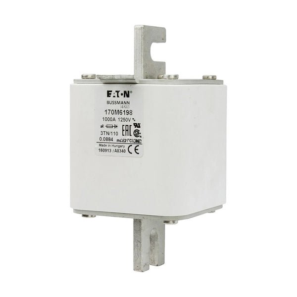 Bussmann 170M6198 1000A 1250V AC (IEC) / 1300V AC (UL) 170M high-speed square-body fuse