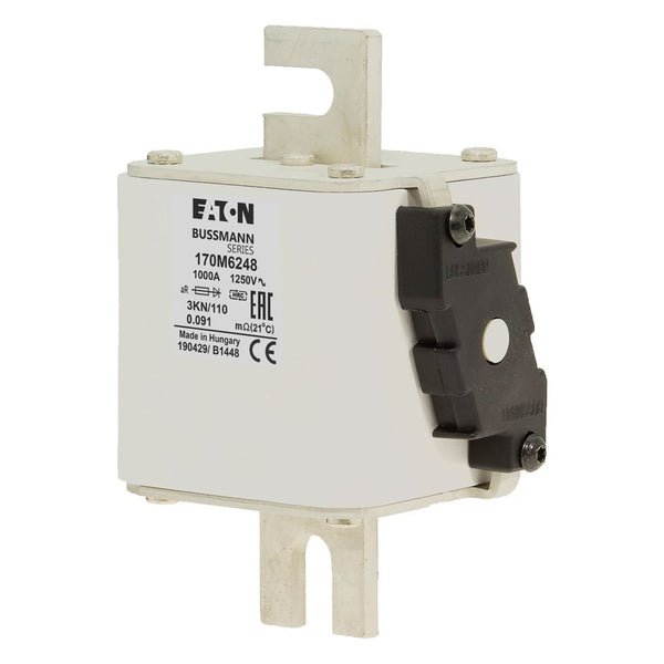 Bussmann 170M6248 1000A 1250V AC (IEC) / 1300V AC (UL) 170M high-speed square-body fuse