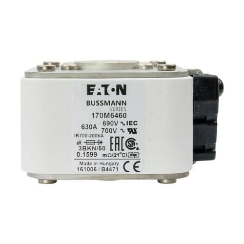 Eaton Bussmann 170M6460 630A 690V AC aR High-Speed Fuse