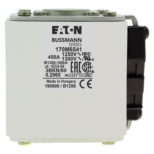 Eaton Bussmann 170M6541 450A 1250V AC aR High-Speed Fuse