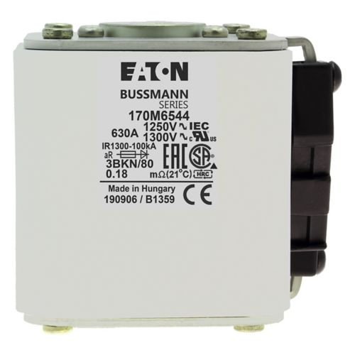 Eaton Bussmann 170M6544 630A 1250V AC aR High-Speed Fuse