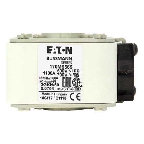 Eaton Bussmann 170M6565 1100A 690V AC aR High-Speed Fuse