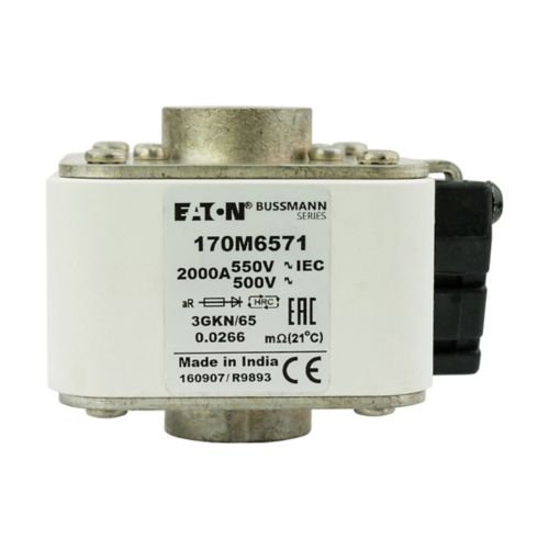 Eaton Bussmann 170M6571 2000A 550V AC aR High-Speed Fuse