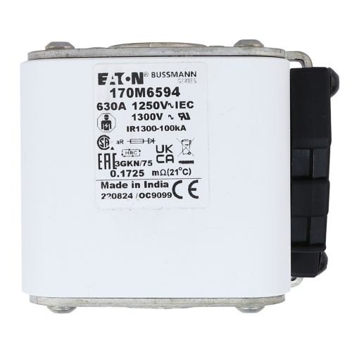 Eaton Bussmann 170M6594 630A 1250V AC aR High-Speed Fuse