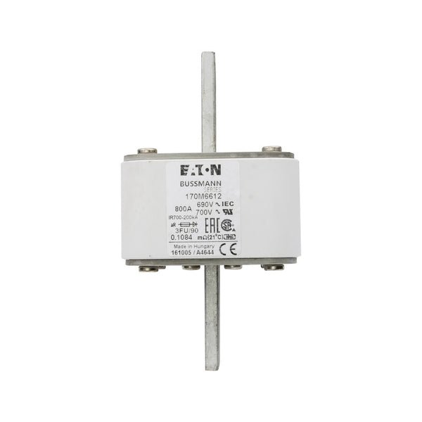 Eaton Bussmann 170M6612 800A 690V AC aR High-Speed Fuse