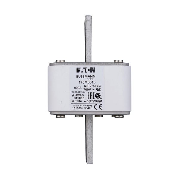 Eaton Bussmann 170M6613 900A 690V AC aR High-Speed Fuse