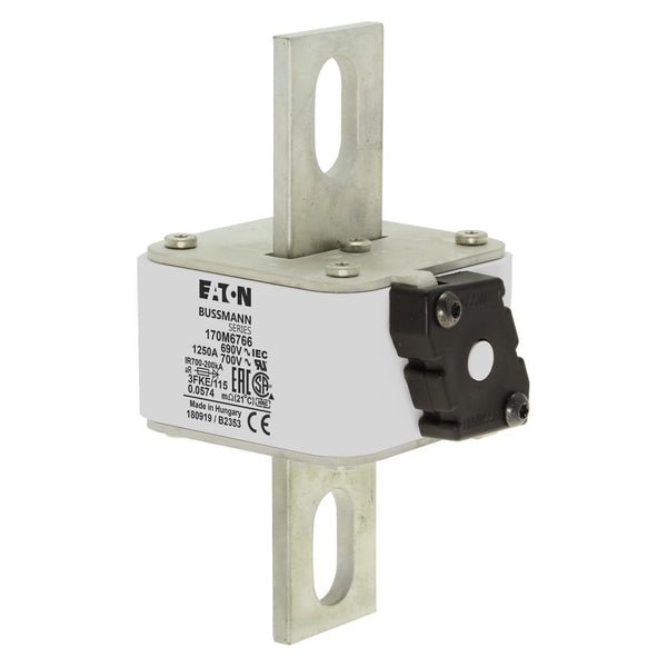Eaton Bussmann 170M6766 1250A 690V AC aR High-Speed Fuse
