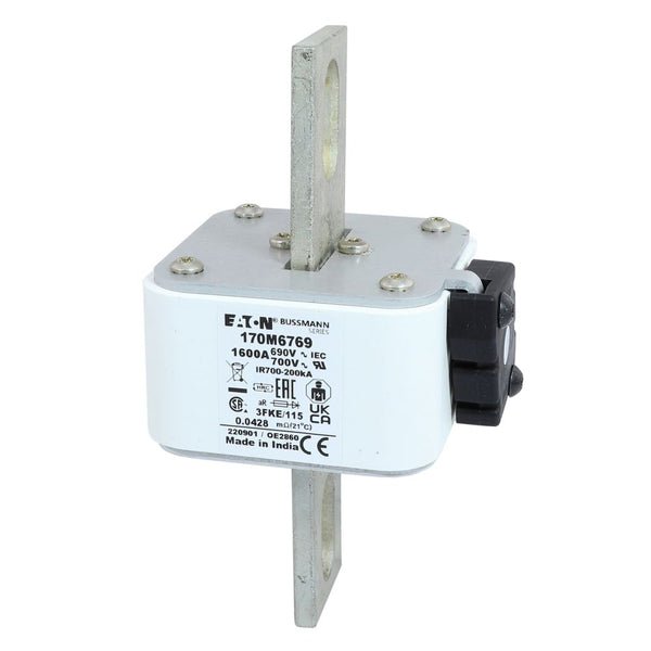 Eaton Bussmann 170M6769 1600A 690V AC aR High-Speed Fuse
