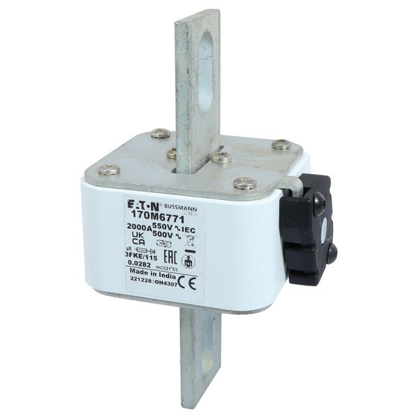 Eaton Bussmann 170M6771 2000A 550V AC aR High-Speed Fuse