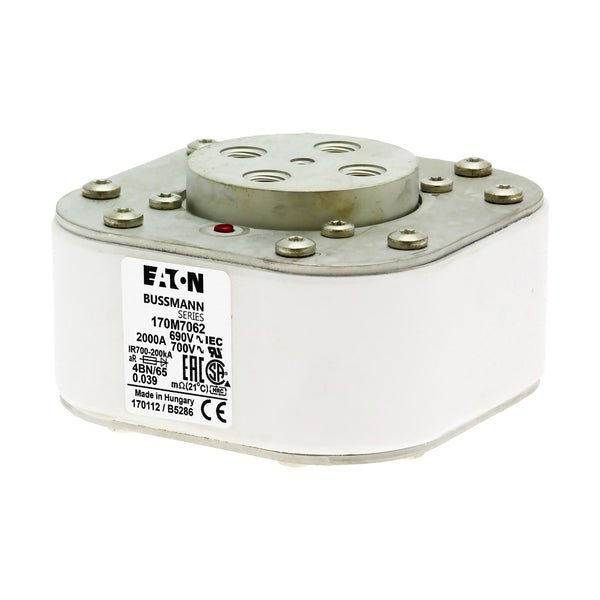 Bussmann 170M7062 2000A 690V AC (IEC) / 700V AC (UL) 170M high-speed square-body fuse