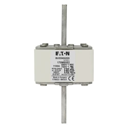 Eaton Bussmann 170M8552 1100A 690V AC aR High-Speed Fuse