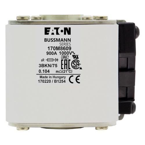 Eaton Bussmann 170M8609 900A 1000V AC aR High-Speed Fuse