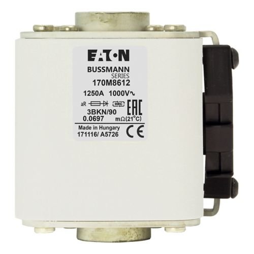 Eaton Bussmann 170M8612 1250A 1000V AC aR High-Speed Fuse