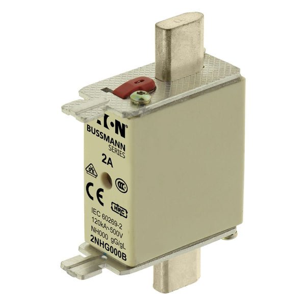 Eaton Bussmann 2NHG000B-690 2A 690V AC Class gG/gL NH HRC Industrial Fuse