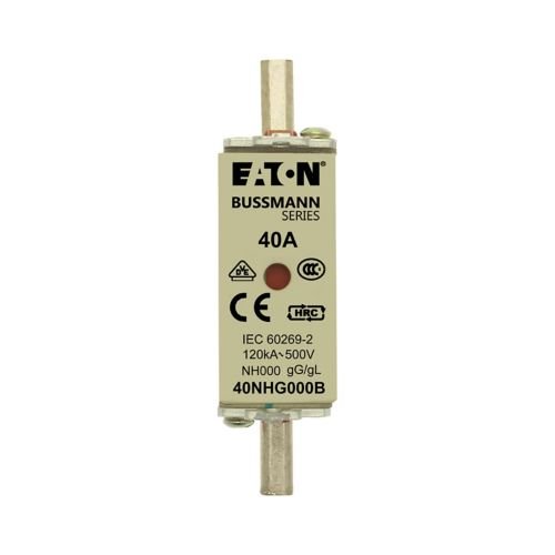 Eaton Bussmann 40NHG000B-690 40A 690V AC Class gG/gL NH HRC Industrial Fuse