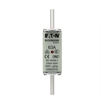 Eaton Bussmann 63NHG01B 63A 500V AC fusible industrial NH HRC Clase gG/gL