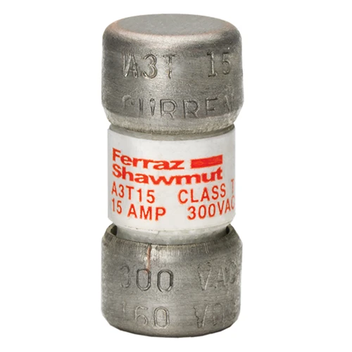 Mersen A3T15 15A 300VAC/160VDC Class T Fast-Acting Fuse