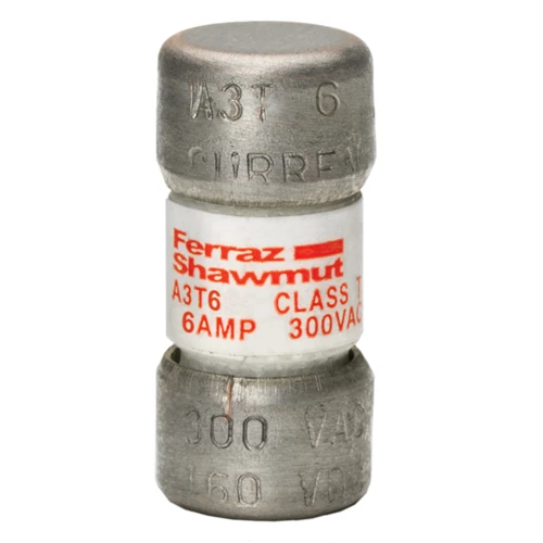 Mersen A3T6 6A 300VAC/160VDC Class T Fast-Acting Fuse