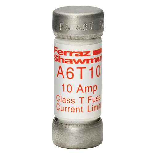 Mersen A6T10 10A Class T fast-acting current-limiting fuse