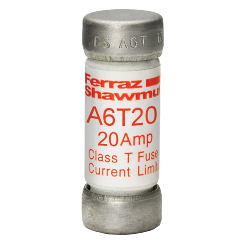 Mersen A6T20 20A Class T fast-acting current-limiting fuse