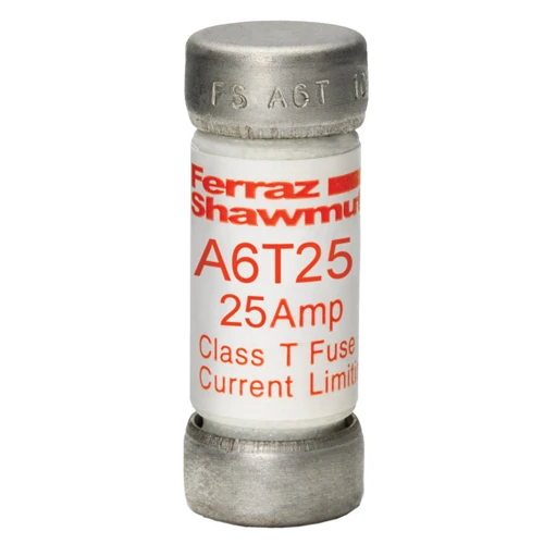 Mersen A6T25 25A Class T fast-acting current-limiting fuse