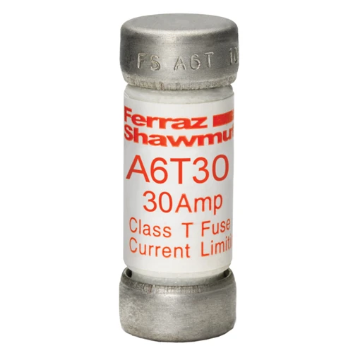 Mersen A6T30 30A Class T fast-acting current-limiting fuse
