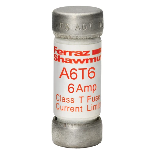 Mersen A6T6 6A Class T fast-acting current-limiting fuse